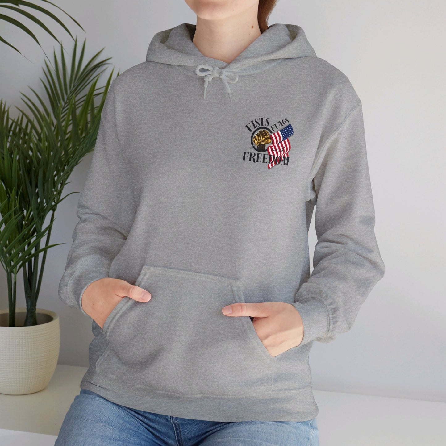 Fists Flags and Freedom Unisex Heavy Blend™ Hooded Sweatshirt