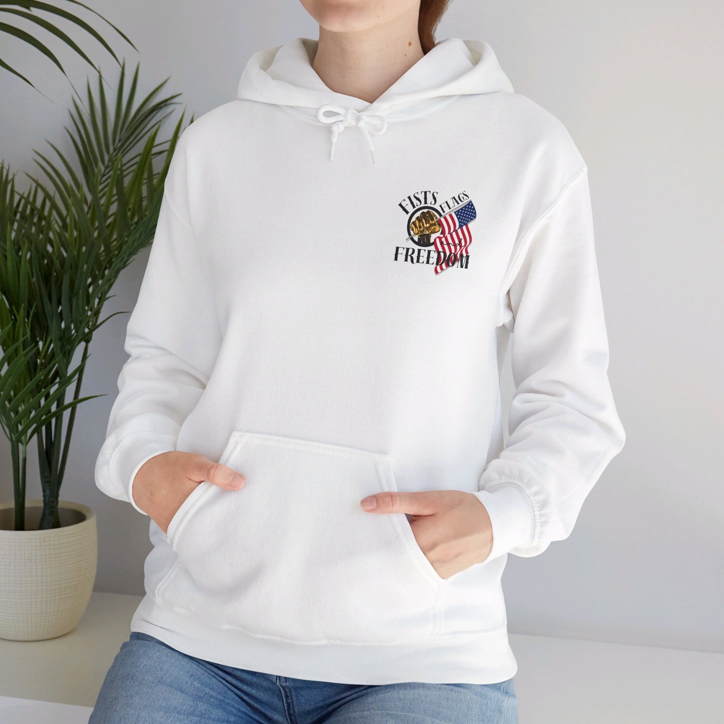 Fists Flags and Freedom Unisex Heavy Blend™ Hooded Sweatshirt