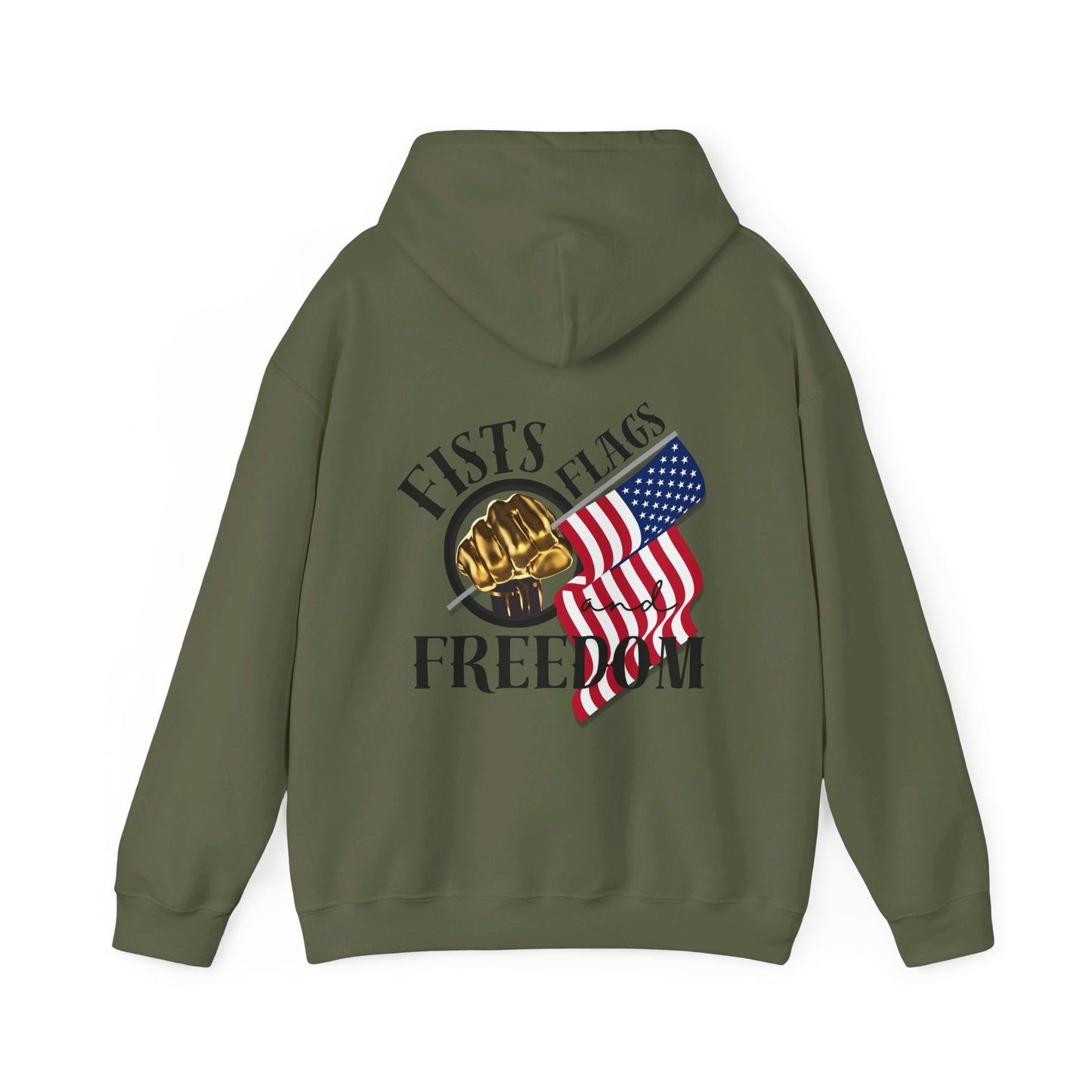 Fists Flags and Freedom Unisex Heavy Blend™ Hooded Sweatshirt