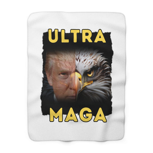 Ultra MAGA Sherpa Fleece Blanket