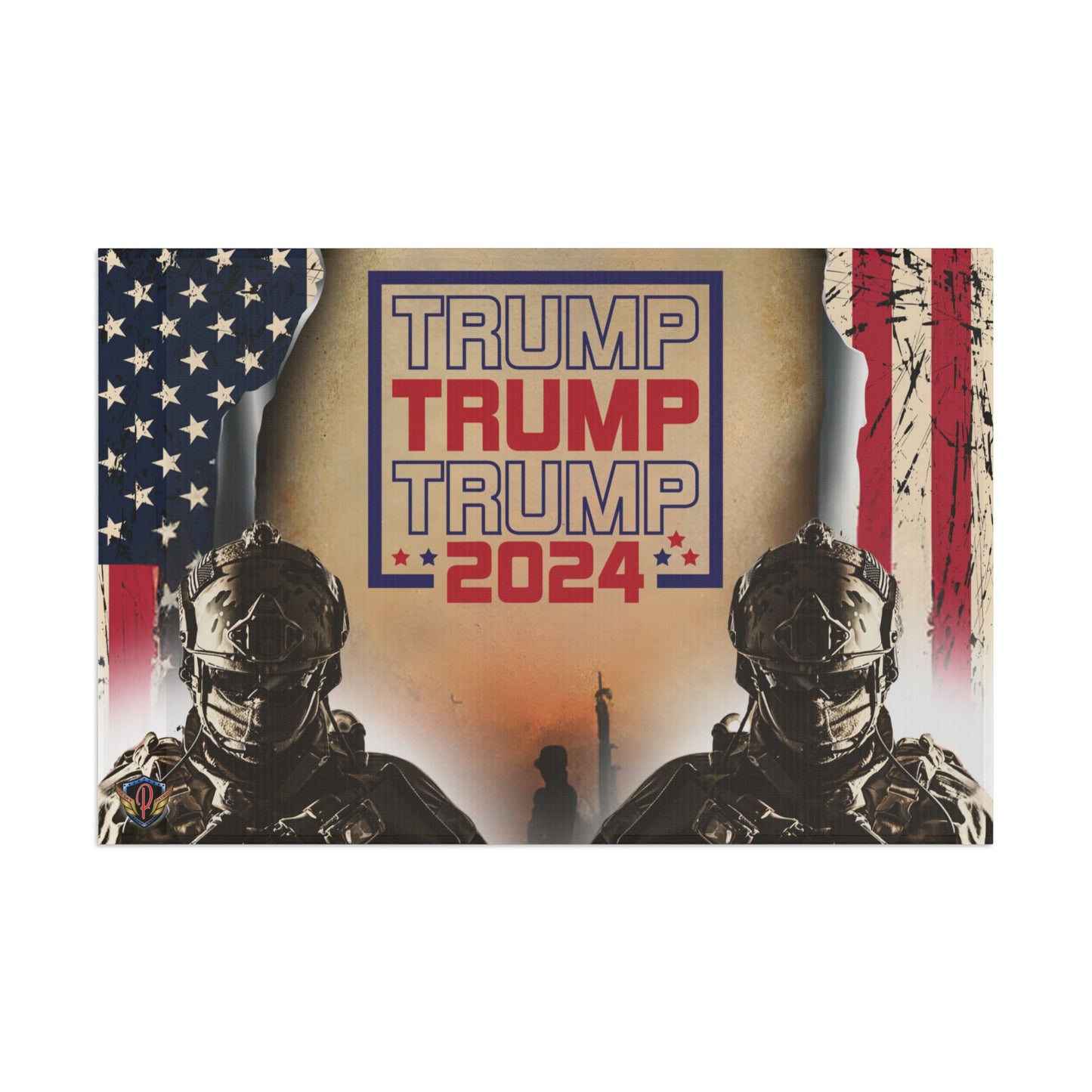 Soldiers for Trump Flag