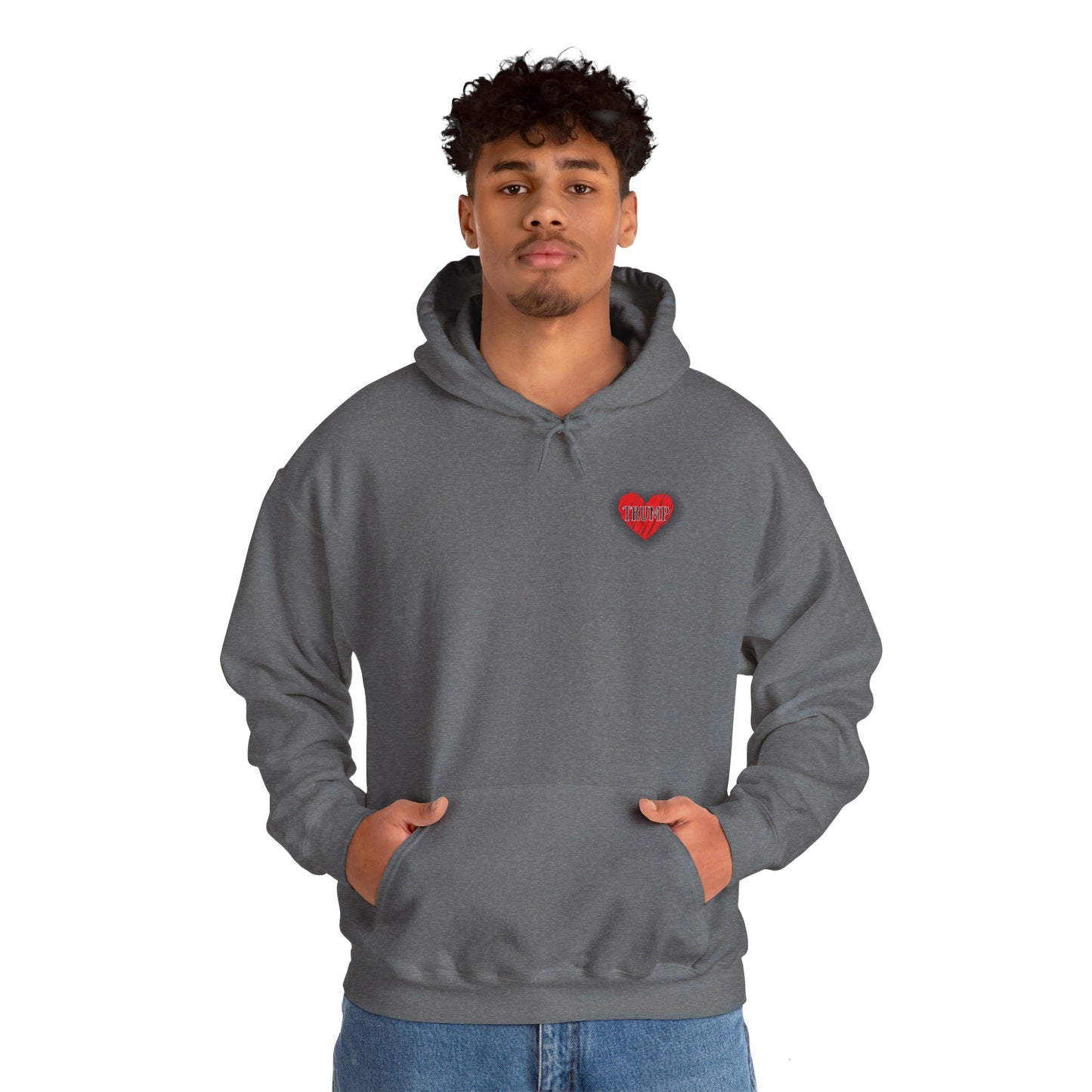 Trump Heart Unisex Heavy Blend™ Hooded Sweatshirt