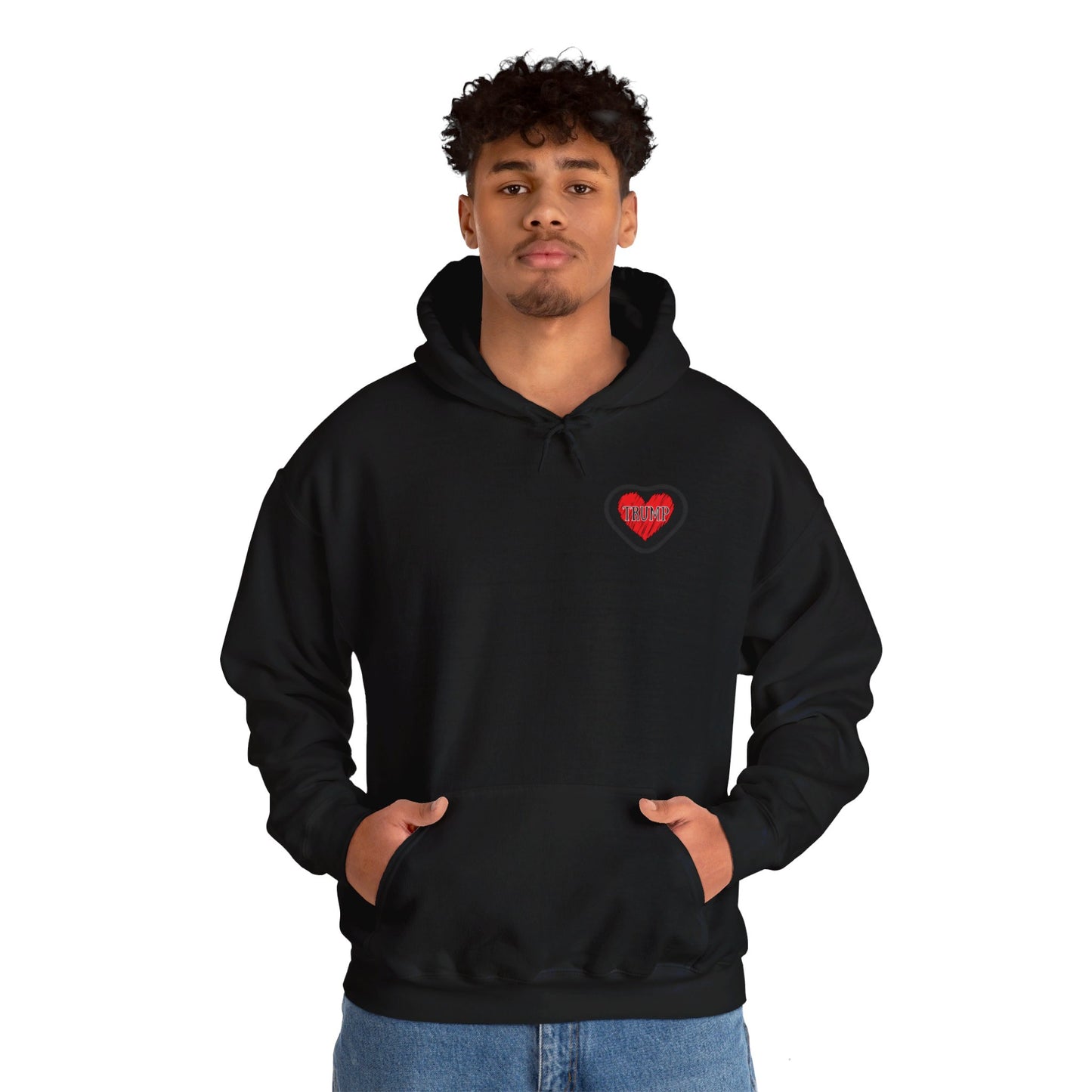 Trump Heart Unisex Heavy Blend™ Hooded Sweatshirt