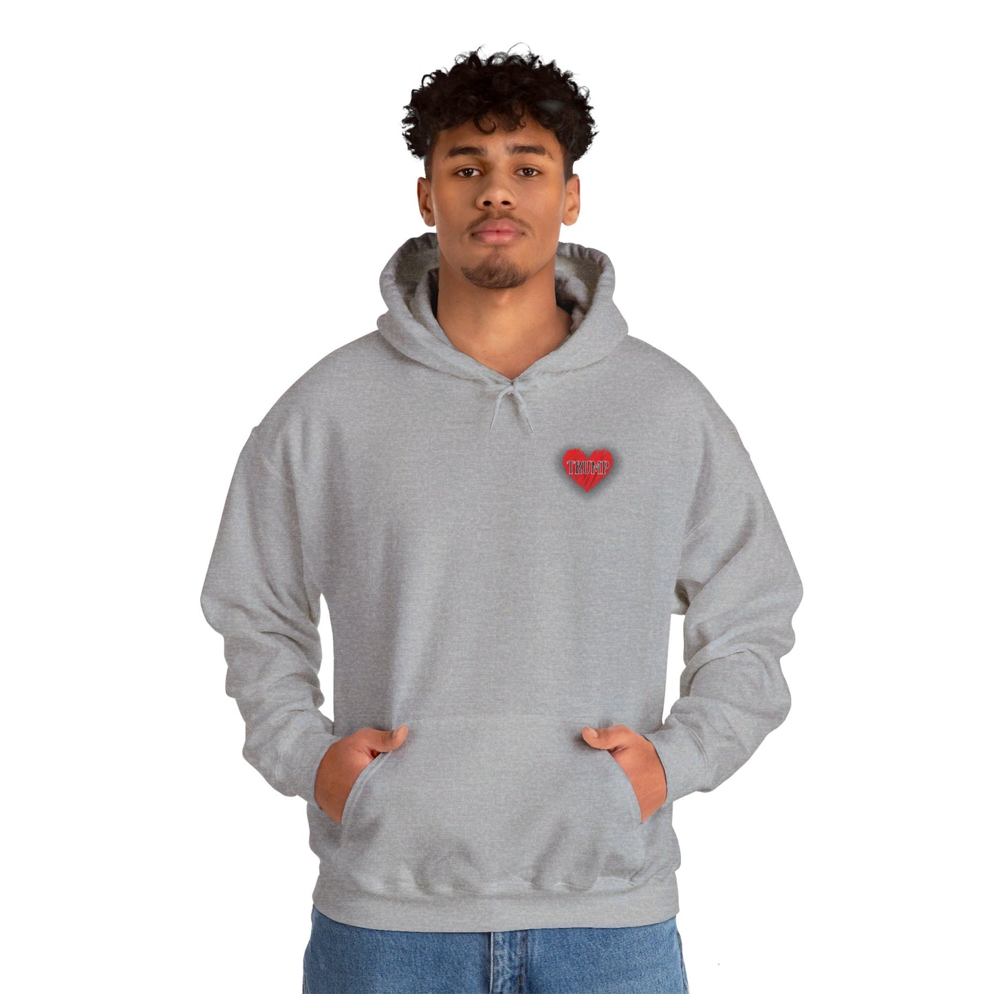 Trump Heart Unisex Heavy Blend™ Hooded Sweatshirt