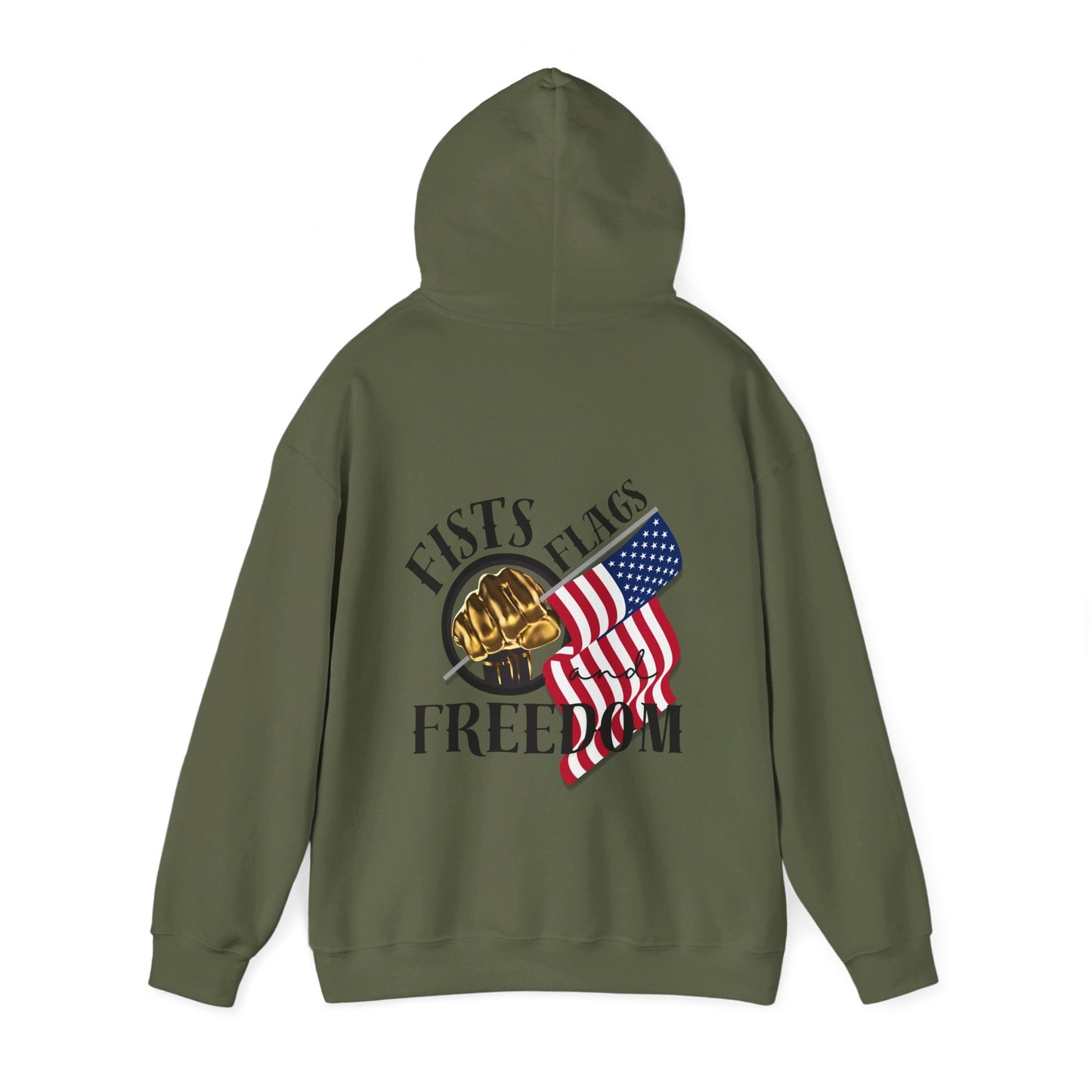 Fists Flags and Freedom Unisex Heavy Blend™ Hooded Sweatshirt