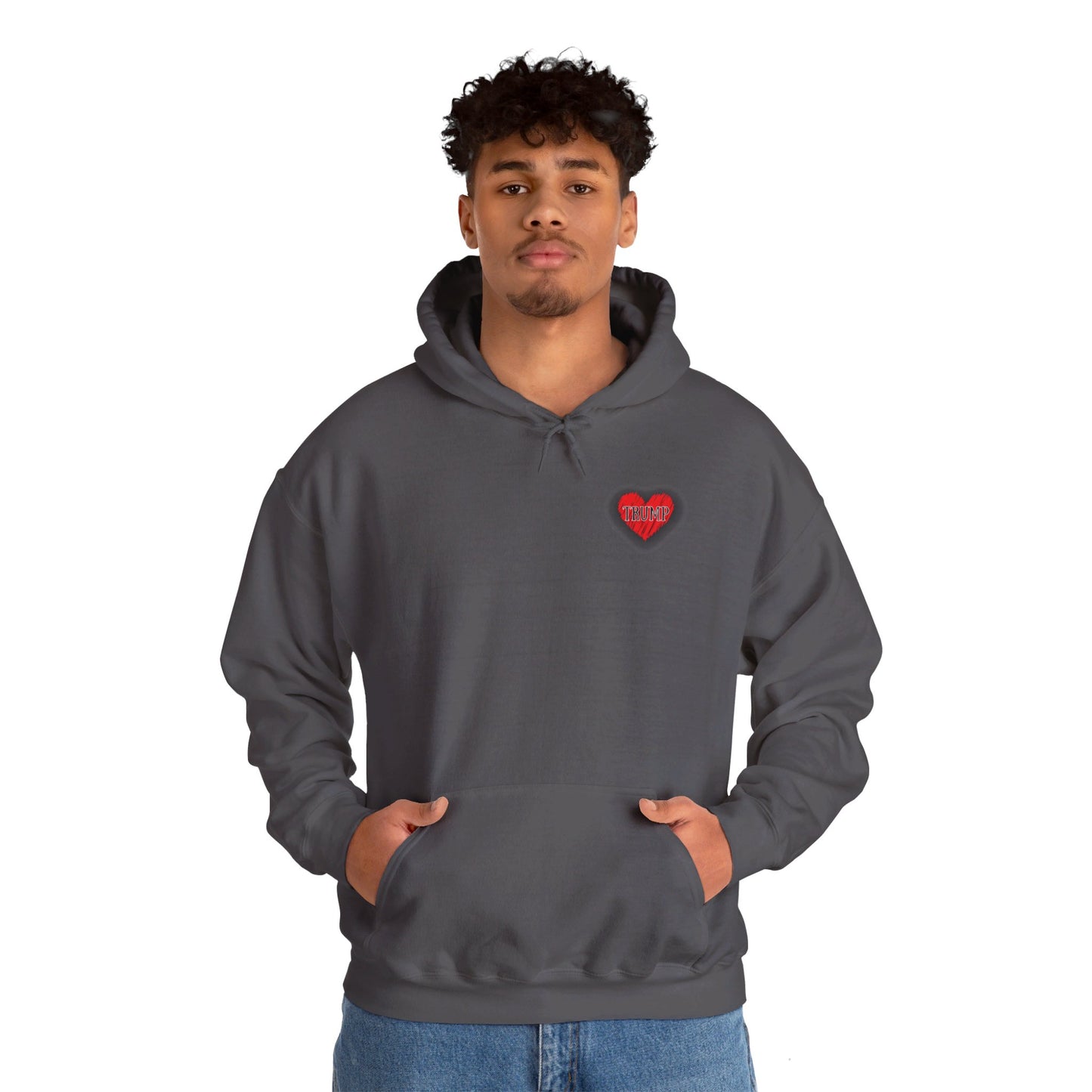 Trump Heart Unisex Heavy Blend™ Hooded Sweatshirt