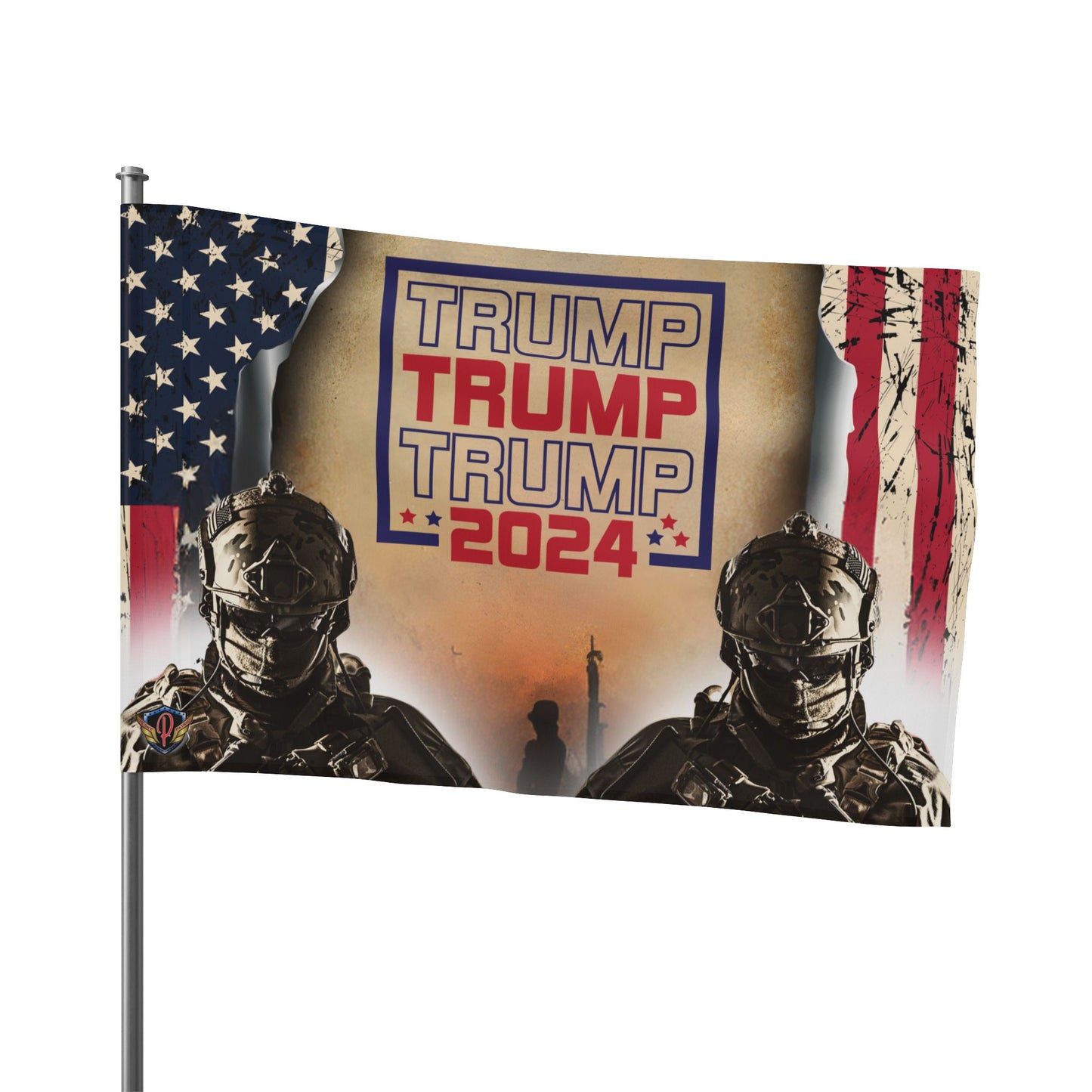 Soldiers for Trump Flag