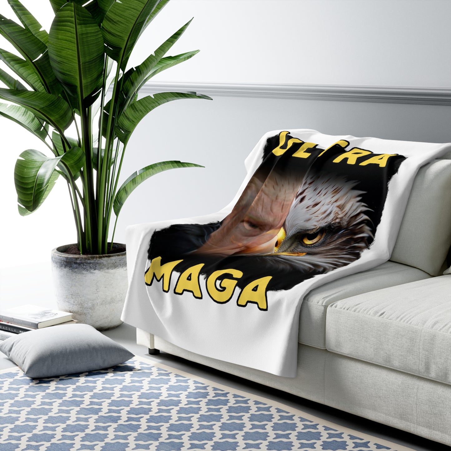 Ultra MAGA Sherpa Fleece Blanket