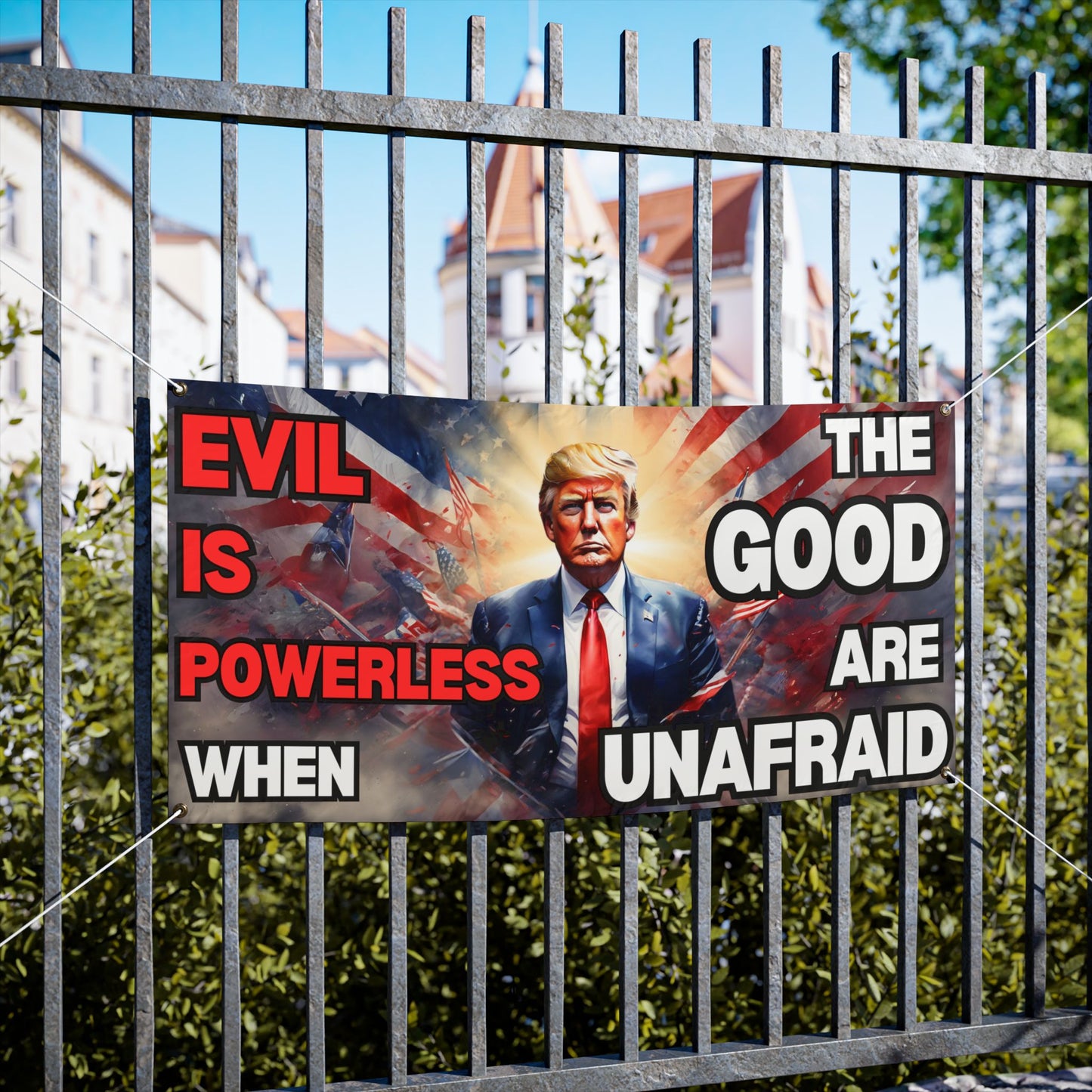 When the Good are Unafraid Vinyl Banner