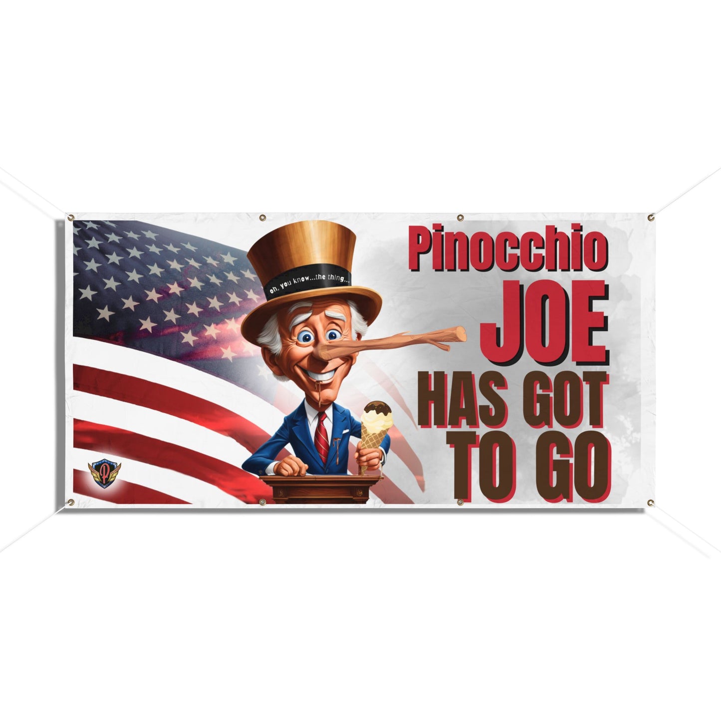 Pinocchio Joe Vinyl Banner