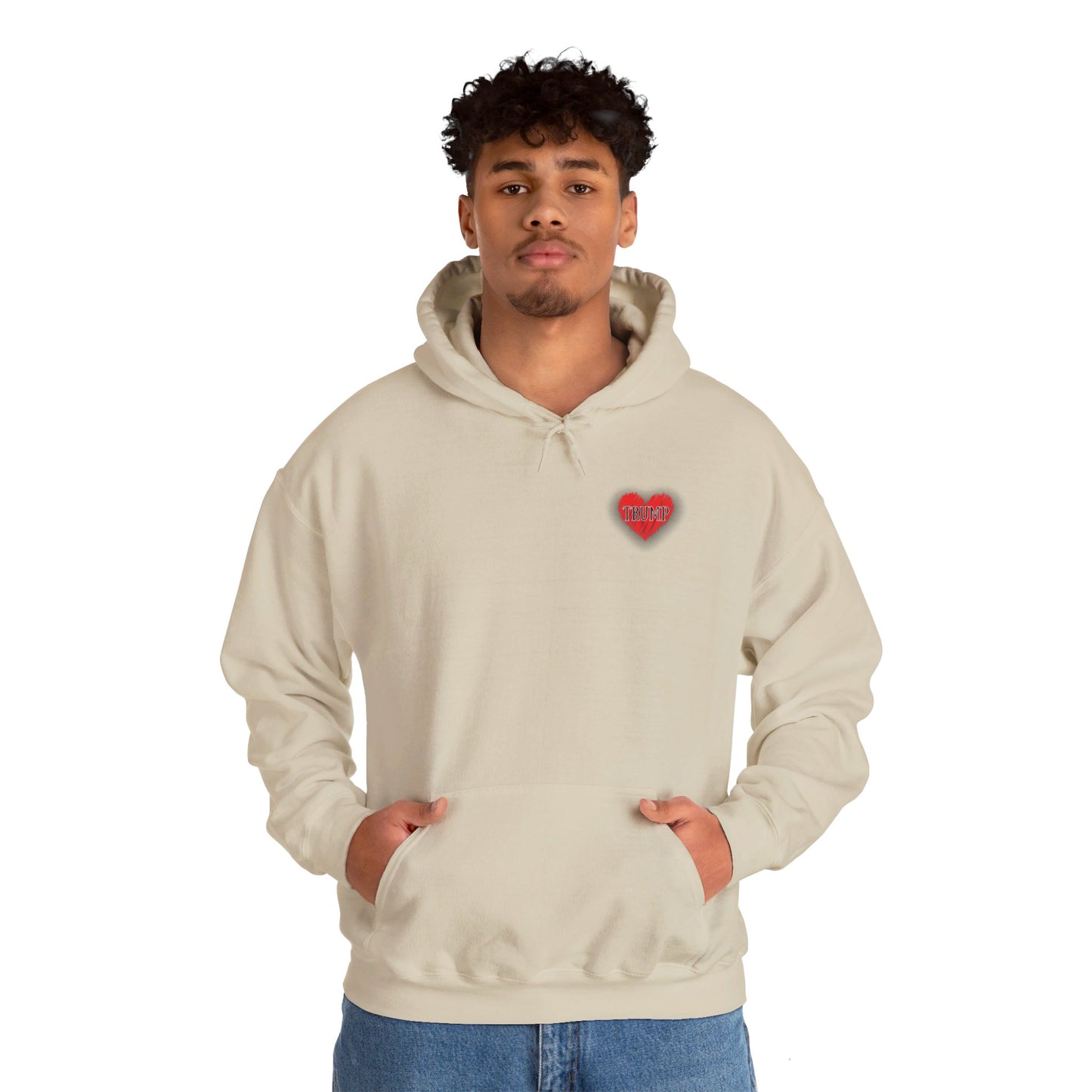 Trump Heart Unisex Heavy Blend™ Hooded Sweatshirt