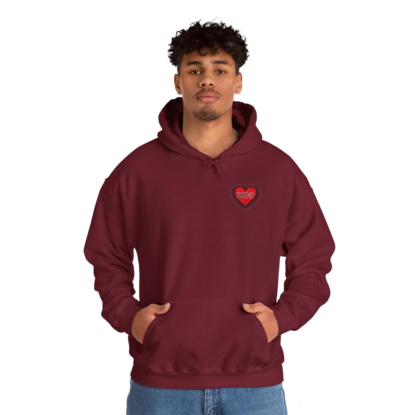 Trump Heart Unisex Heavy Blend™ Hooded Sweatshirt