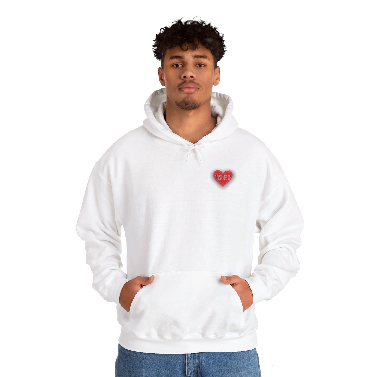 Trump Heart Unisex Heavy Blend™ Hooded Sweatshirt