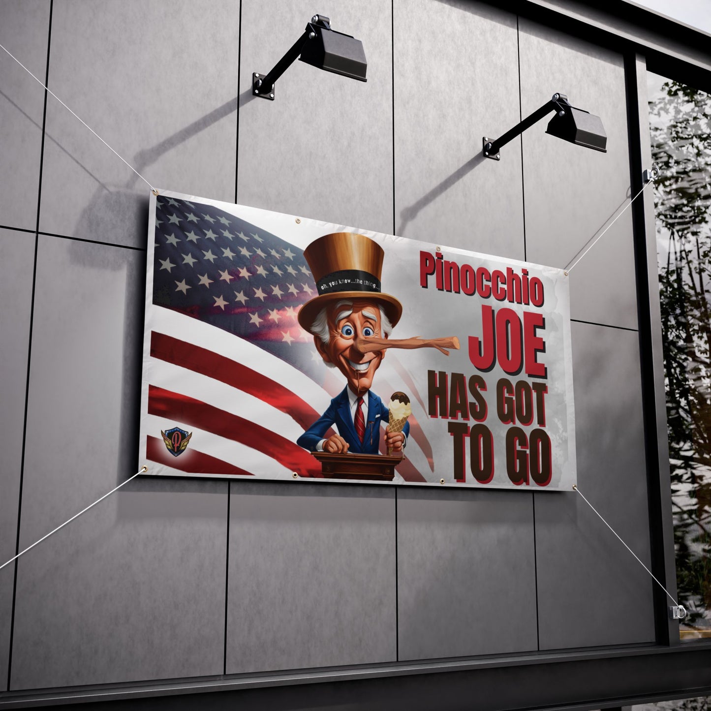 Pinocchio Joe Vinyl Banner