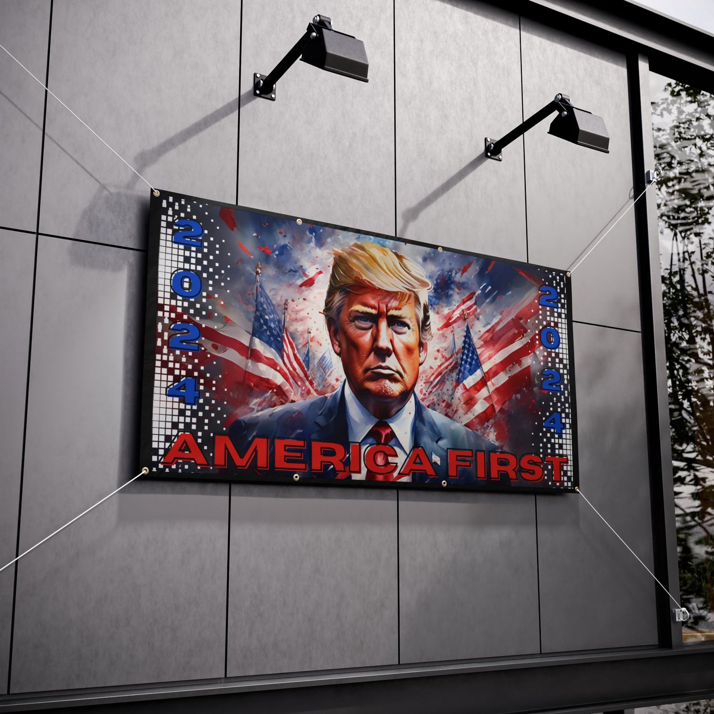 America First Vinyl Banner